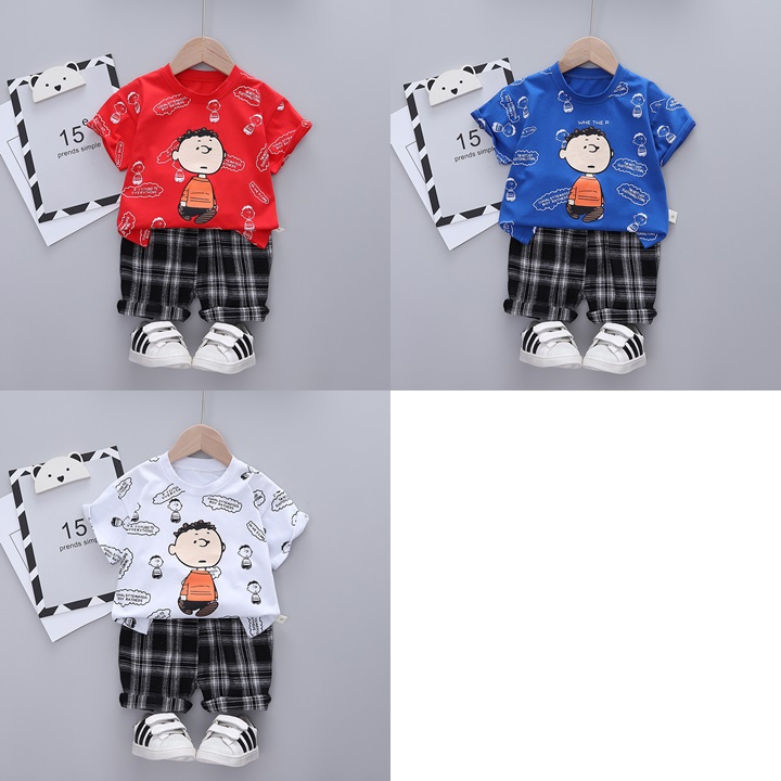 ha1480 เสื้อ+กางเกง size 80-110 จำนวน 4 ตัวต่อแพ็ค