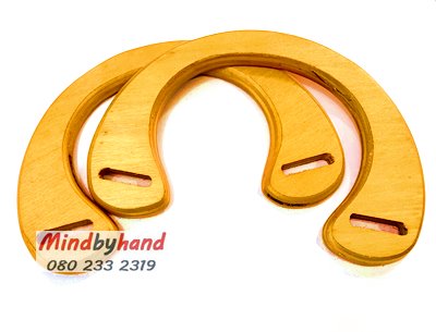 หูกระเป๋าไม้