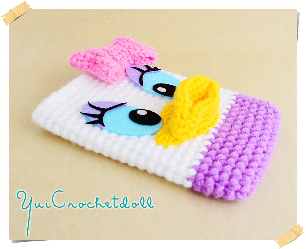 ซองใส่โทรศัพท์มือถือไหมพรม เดซี่ ดั๊ก “DAISY DUCK”