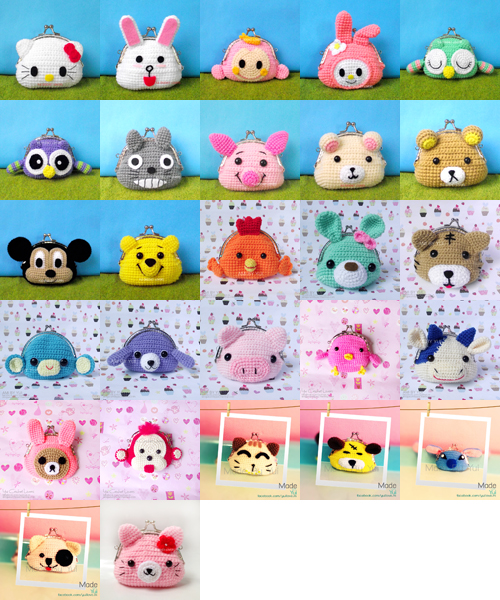 กระเป๋าปิ๊กแป๊กไหมพรมวัว