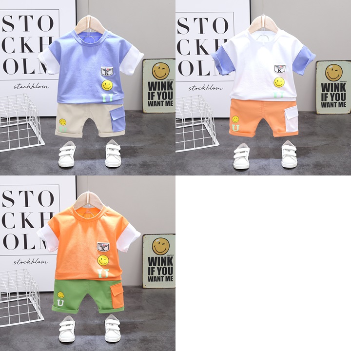 ha1378 เสื้อ+กางเกง size 80-110 จำนวน 4 ตัวต่อแพ็ค