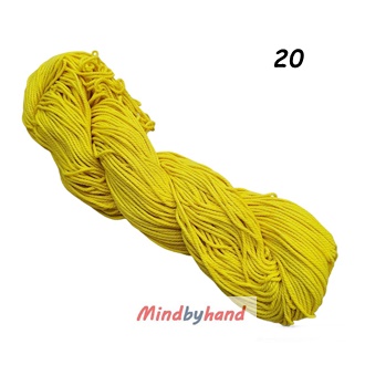เชือกฟอกนิ่ม เกรด A แบบไจ 20 สีเหลือง