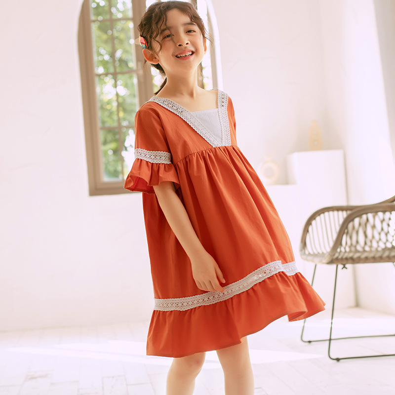 dm215 เดรส เด็กโต 3 ตัวต่อแพ็ค 110-160 (เลือกไซส์ให้ครบแพ็ค)