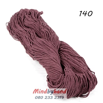 เชือกฟอก แบบไจ 140 สีชมพูอมม่วง
