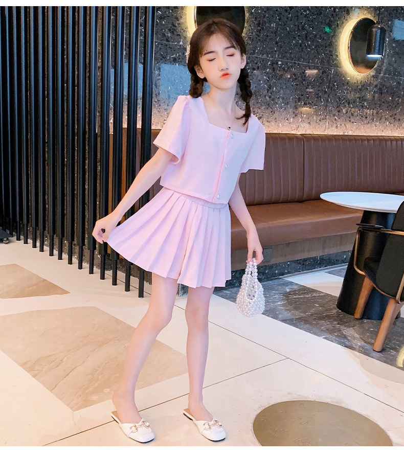 dr5440 เสื้อ+กระโปรง เด็กโต 3 ตัวต่อแพ็ค 110-170 (เลือกไซส์ได้ให้ครบแพ็ค)