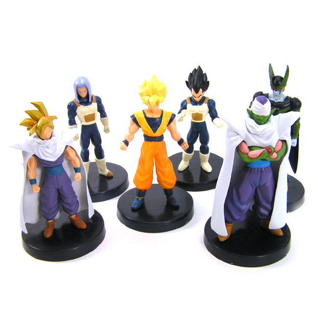 โมเดลดราก้อนบอล z 6ตัว ฐานดำ Vol.5