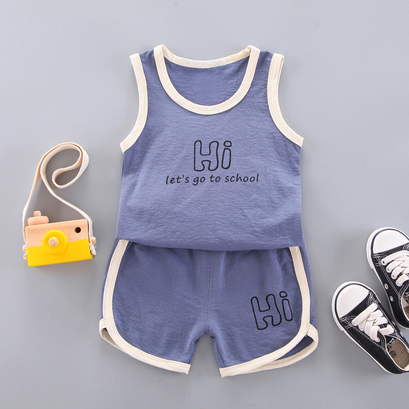 ha1701 เสื้อกล้าม+กางเกง size 80-110 จำนวน 4 ตัวต่อแพ็ค