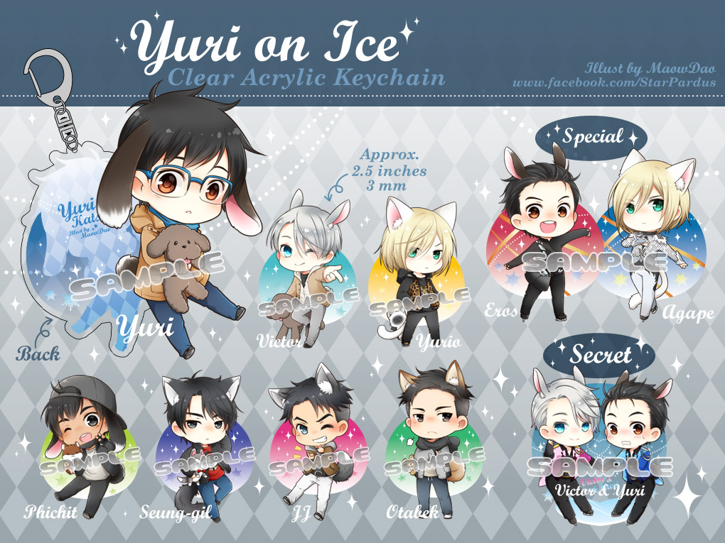 Yuri!!! on Ice : Acrylic KeyChain : Mimi Series