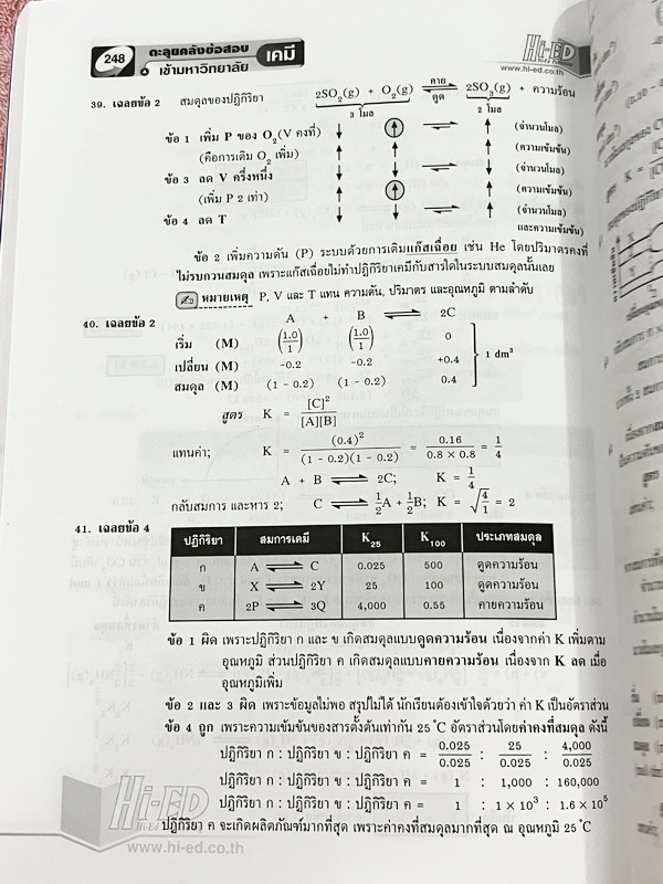 ►หนังสือคลังข้อสอบเคมี◄ หนังสือตะลุยคลังข้อสอบเคมี 1,000 ข้อ อ.สุทัศน์ เจาะลึกวิเคราะห์ข้อสอบที่เคยใช้สอบเข้ามหาวิทยาลัยนับ 1,000 ข้อ คัดแยกเนื้อหาเป็นเรื่อง ๆ สอดคล้องกับเนื้อหาหลักสูตรที่ใช้เรียนและสอบเข้าปัจจุบัน เหมาะสำหรับนักเรียนในระดับชั้น ม.4-5-6