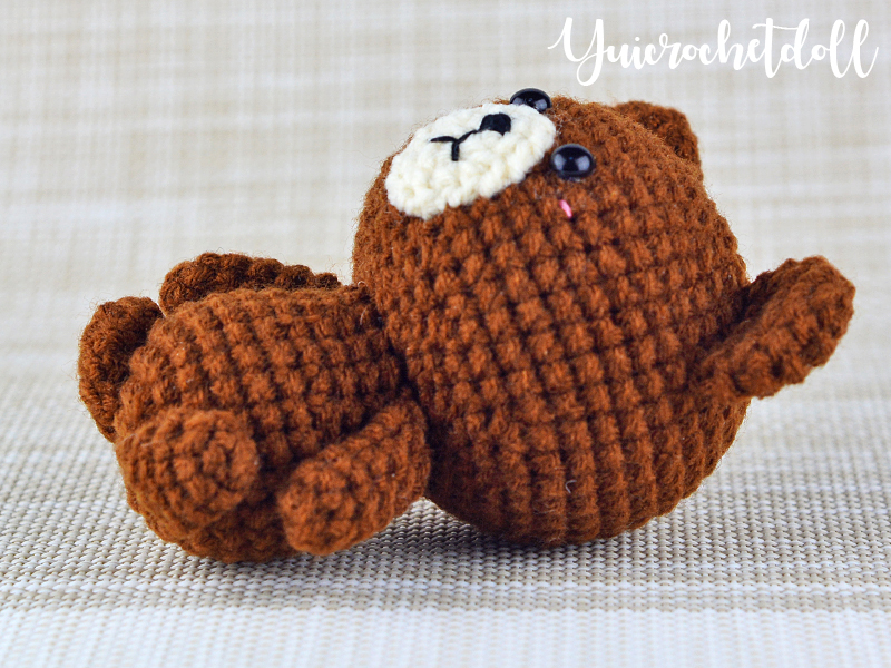ตุ๊กตาถักโครเชต์ หมีบราวน์ Brown