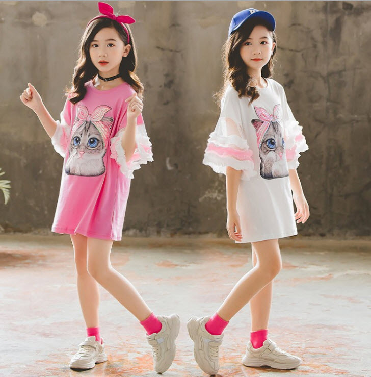 dr3349 เดรส เด็กโต 110-160 3 ตัวต่อแพ็ค (เลือกไซส์ได้ให้ครบแพ็ค)