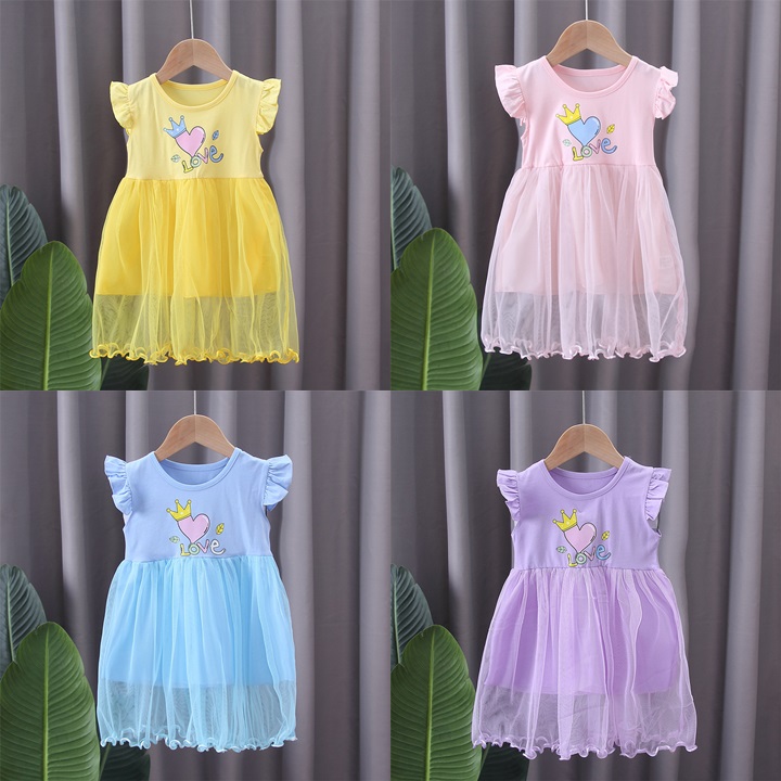 ha1346 เดรส size 80-120 จำนวน 5 ตัวต่อแพ็ค