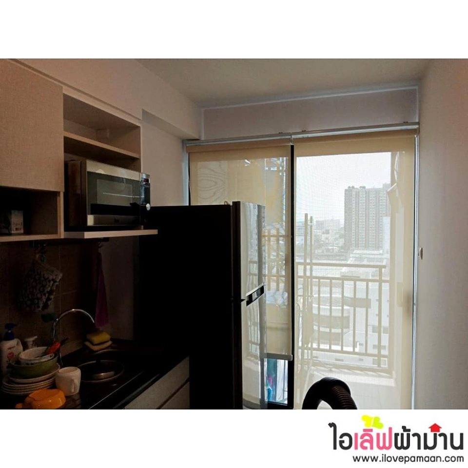 [C201] ศุภาลัย ลอฟต์ ตลาดพูล ม่านจีบ ม่านม้วน