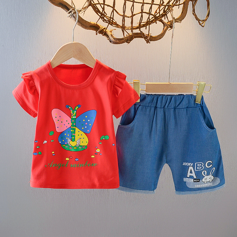 ha1369 เสื้อ+กางเกง size 80-110 จำนวน 4 ตัวต่อแพ็ค