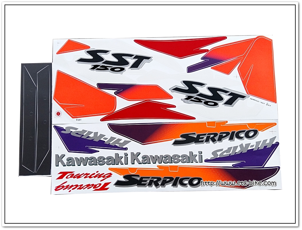สติ๊กเกอร์ SERPICO-SST ปี 97 ติดรถสีแดง