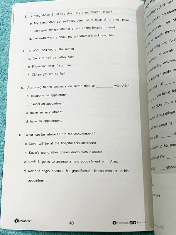 ►สอบเข้าเตรียมอุดม◄ ครูพี่แนน Enconcept หนังสือเรียนวิชาภาษาอังกฤษ สอบเข้าเตรียม + หนังสือตะลุยโจทย์ - ในหนังสือมีสรุปเนื้อหาแกรมม่าไวยากรณ์สำคัญๆ มีสัดส่วนข้อสอบเตรียมอุดมใช้สอบทั้งสายวิทย์ และเฉพาะสายศิลป์ มี Tips & Tricks เทคนิคลัดของครูพี่แนนเยอะมาก ม