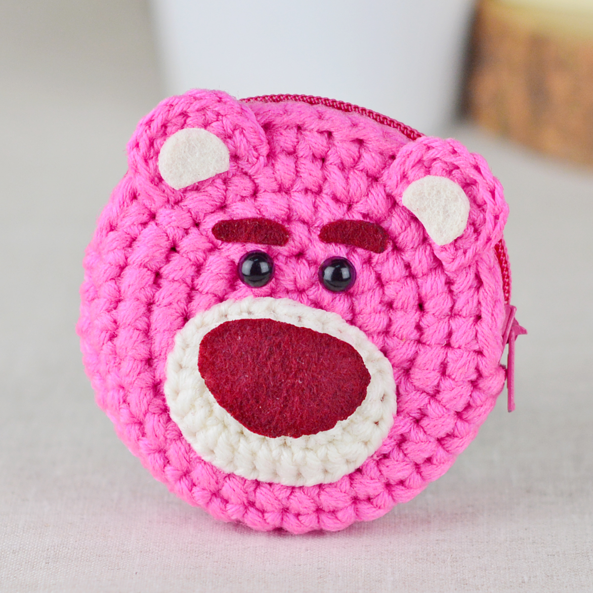 แพทเทิร์นกระเป๋าใส่เหรียญ ทรงกลม