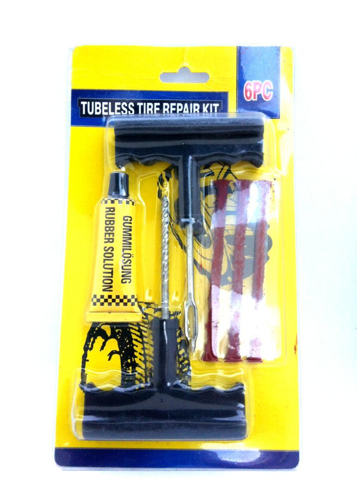 ชุดปะยางเรดียล ยางจุ๊บเลส ยางไม่มียางใน ( tubeless tyre repair kit )