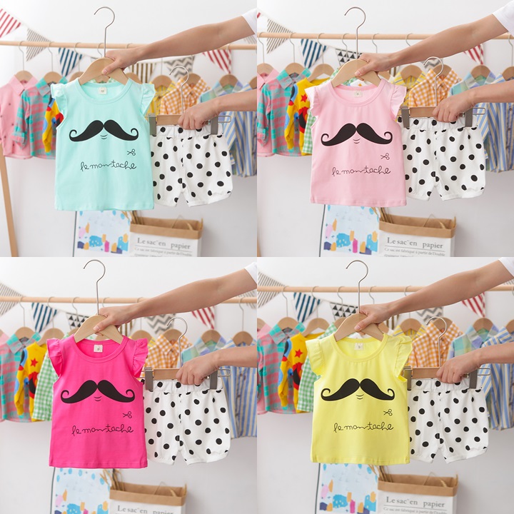 ha1568 เสื้อ+กางเกง size 80-110 จำนวน 4 ตัวต่อแพ็ค
