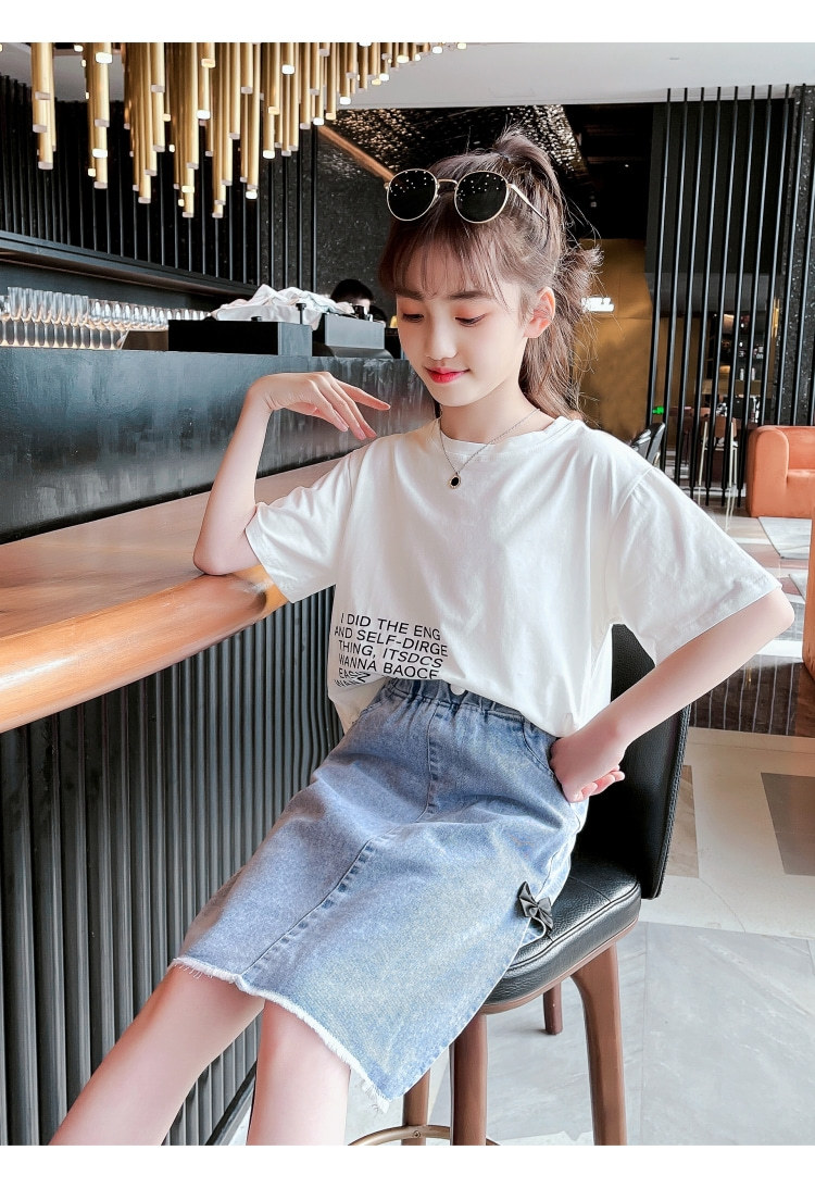dr5371 เสื้อ+กระโปรง เด็กโต 3 ตัวต่อแพ็ค 110-170 (เลือกไซส์ได้ให้ครบแพ็ค)