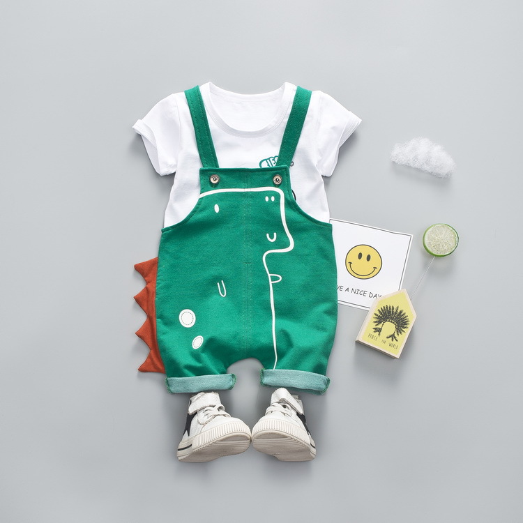 ha387 เสื้อ+กางเกงเอี๊ยม size 80-110 4ตัวต่อแพ็ค