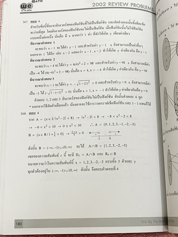 ►We Brain◄ หนังสือกวดวิชาวีเบรน Review Problems Vol.1-3 ครบเซ็ท รวมโจทย์วิชาคณิตศาสตร์ระดับชั้น ม.ปลาย อาจารย์รวบรวมโจทย์ข้อสอบจากสนามสอบดังๆตามที่ต่างๆ ในหนังสือมีโจทย์รวมทั้งหมด 2,002 ข้อ คลอบคลุมเนื้อหาที่ต้องใช้สอบเข้ามหาวิทยาลัยครบทุกบท ครอบคลุมทุกสน
