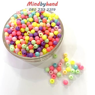 ลูกปัดแฟนซี แบบกลม ขนาด 6 มิล