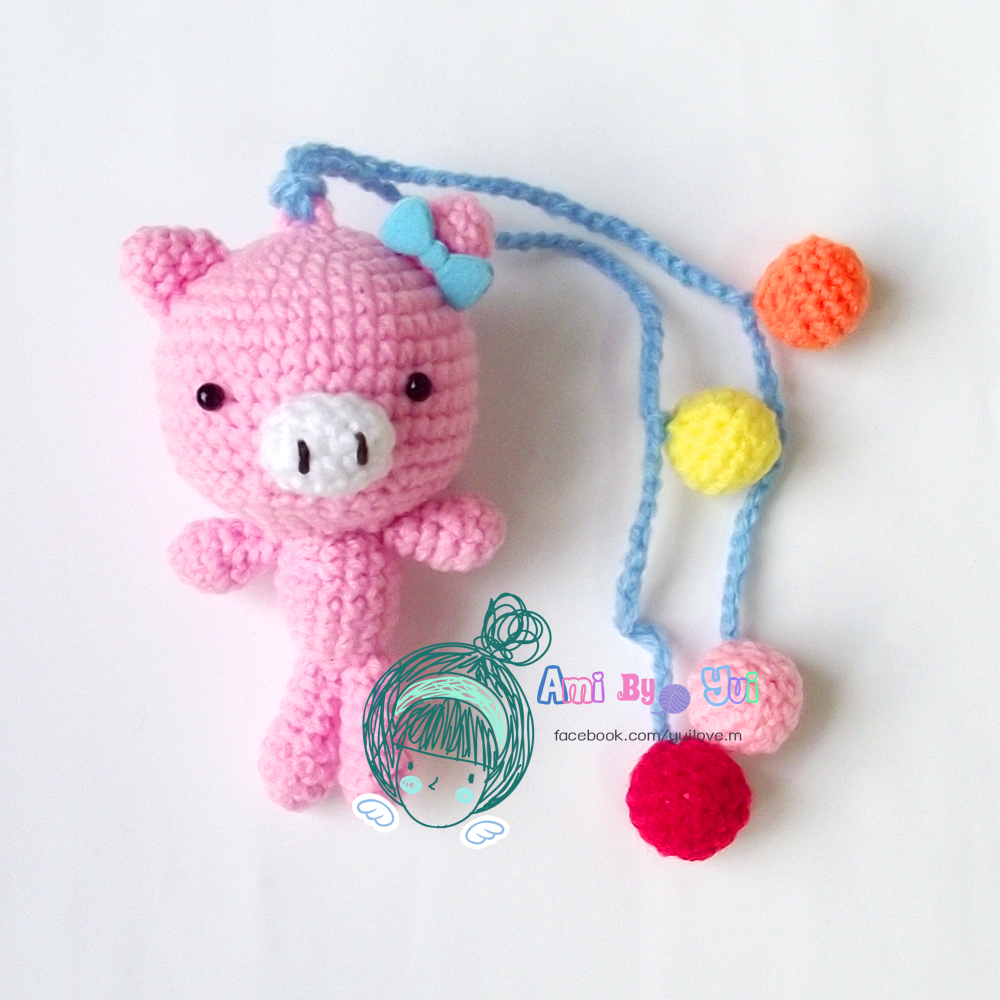 พวงห้อยกระเป๋าหมูพิงค์กี้