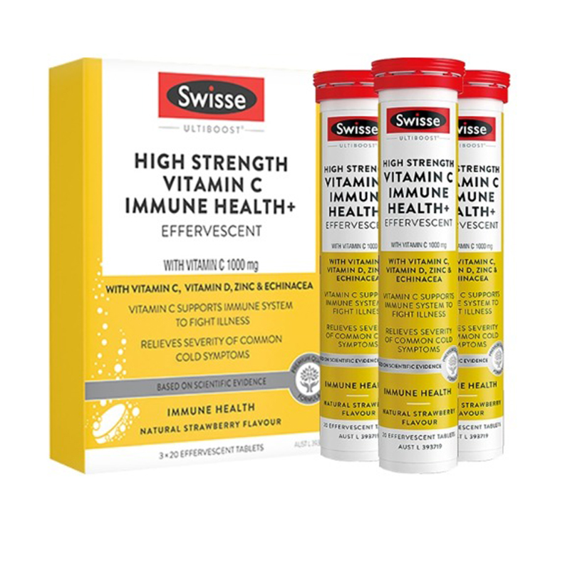 พร้อมส่ง วิตามินซี เม็ดฟู่ Swisse High Strength Vitamin C Effervescent