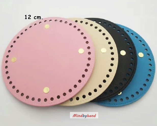 แผ่นหนังรองก้นกระเป๋าสำเร็จรูป ขนาด 12 cm.