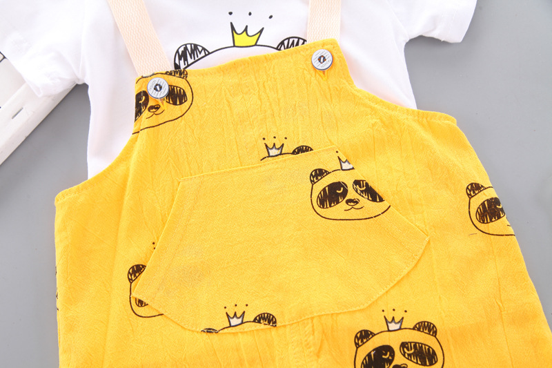 ha1702 เสื้อ+กางเกงเอี๊ยม size 80-110 จำนวน 4 ตัวต่อแพ็ค