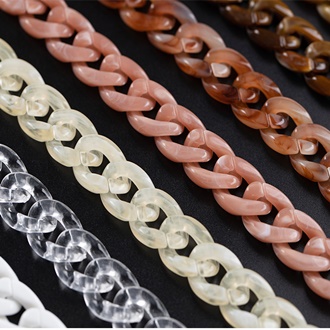 สายกระเป๋าอะคริลิคเรซิ่น ความยาว 60 cm.