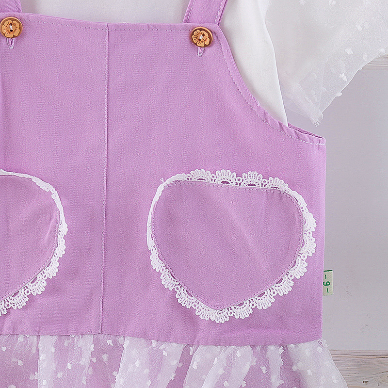 ha1534 เสื้อ+กระโปรงเอี๊ยม size 80-120 จำนวน 5 ตัวต่อแพ็ค