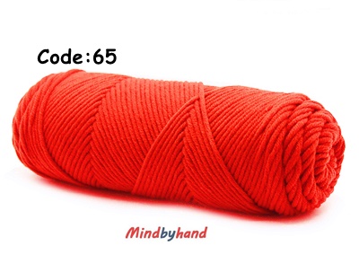 ไหมพรมวาเลนไทน์ รหัสสี 65 Orange Dark