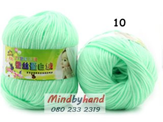 ไหมพรม Baby รหัสสี 10 Water Green