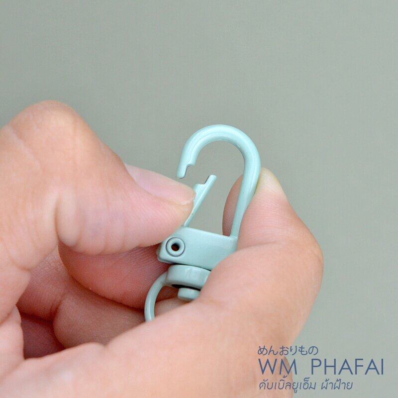 ตะขอตัวยู ตะขอก้ามปู ตะขอตัวยูเคลือบสี ตะขอพวงกุญแจ Lobster Clasp DIY Craft╭♥