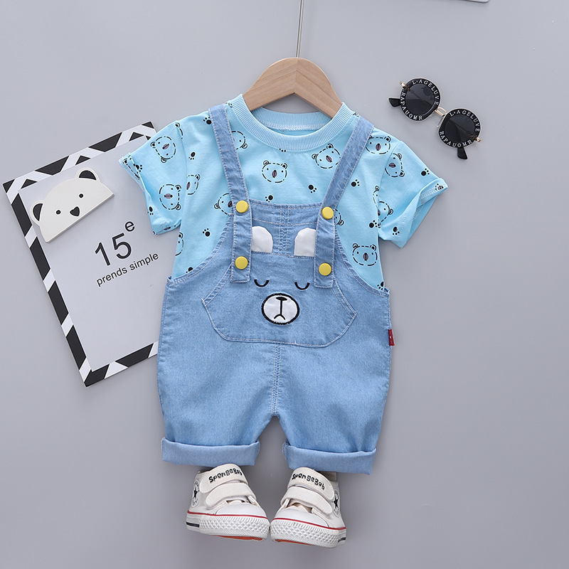 ha1448 เสื้อ+กางเกงเอี๊ยม size 80-120 จำนวน 5 ตัวต่อแพ็ค