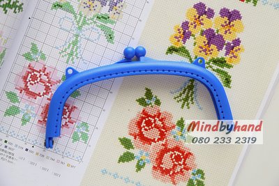 ปากกระเป๋าปิ๊กแป๊กพลาสติก ขนาด 6 นิ้วกว่าๆ