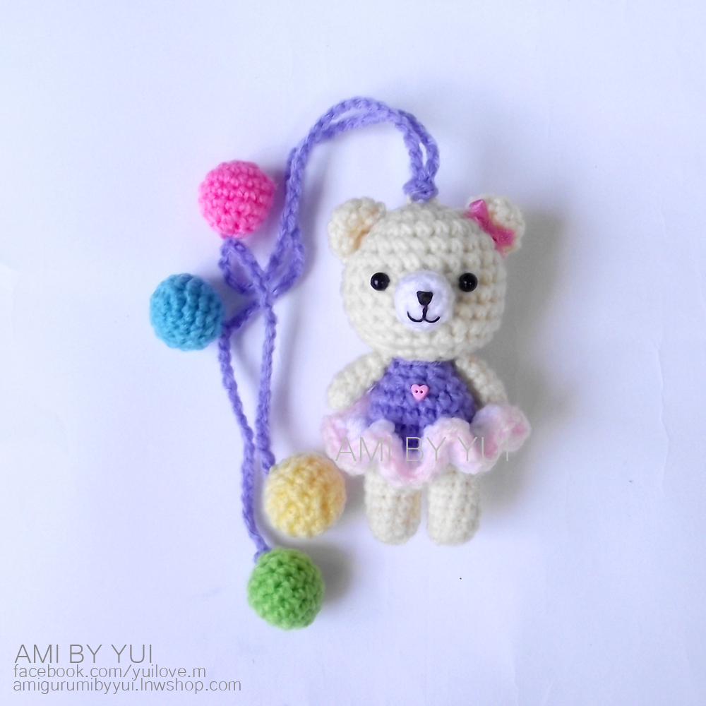 พวงห้อยกระเป๋าหมีใส่กระโปรง