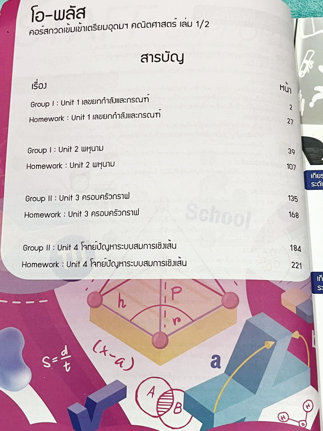 ►สอบเข้าเตรียมอุดม◄ หนังสือกวดวิชาคณิตศาสตร์ พี่โอ๋โอพลัส O-plus ปกปี 2567-2568 กวดเข้มเข้าเตรียมอุดม ครบเซ็ท 2 เล่ม ในหนังสือมีสรุปสูตร เนื้อหาสำคัญวิชาคณิตศาสตร์ระดับชั้น ม.ต้นสั้นๆกระชับ ครอบคลุมเนื้อหาตั้งแต่ ม.1-2-3 เพื่อเตรียมตัวสอบเข้า ม.4 ร.ร.เตรี