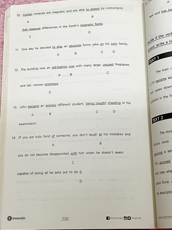 ►ครูพี่แนน Enconcept◄ หนังสือเรียน TCAS Admission เล่ม Grammar + Conversation เพื่อสอบ GAT O-Net 9 วิชาสามัญ ทบทวน Grammar Points ที่สำคัญและเจอในข้อสอบบ่อย มีกฎเหล็กสำคัญที่ควรทราบ มีโจทย์ประจำบท ในหนังสือจดครบเกือบทั้งเล่ม จดละเอียด โจทย์บางข้อเว้นว่างไ