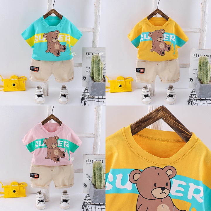 ha1508 เสื้อ+กางเกง size 80-120 จำนวน 5 ตัวต่อแพ็ค
