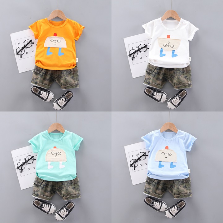 ha1375 เสื้อ+กางเกง size 80-110 จำนวน 4 ตัวต่อแพ็ค