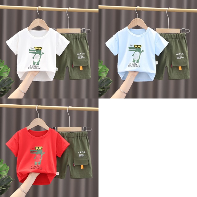 ha1443 เสื้อ+กางเกง size 80-120 จำนวน 5 ตัวต่อแพ็ค