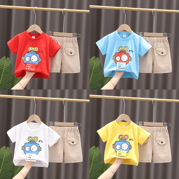 ha1573 เสื้อ+กางเกง size 80-110 จำนวน 4 ตัวต่อแพ็ค