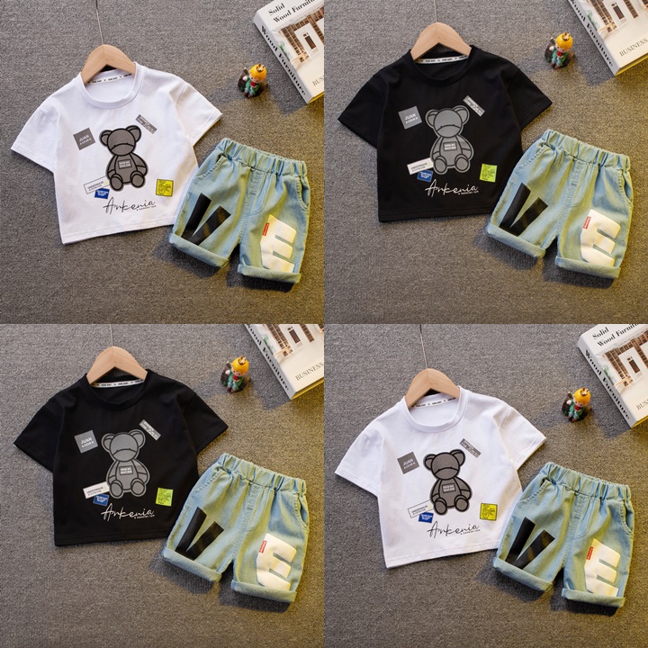 ha1330 เสื้อ+กางเกง size 80-120 จำนวน 5 ตัวต่อแพ็ค
