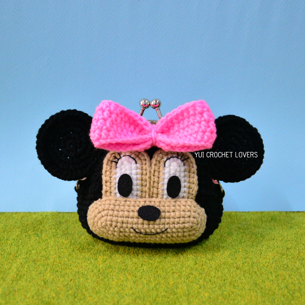 กระเป๋าปิ๊กแป๊กไหมพรม มินนี่เม้าส์