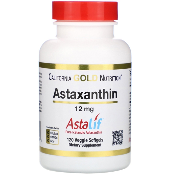 พร้อมส่งฟรี แอสตาแซนทิน California Gold Nutrition Astraxanthin 12mg pure icelandic Astraxanthin