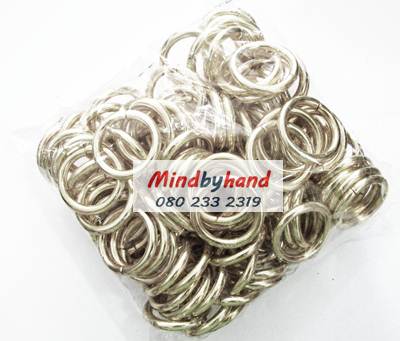 ห่วงเหล็กวงกลมสีเงิน ขนาด 2.5 cm.