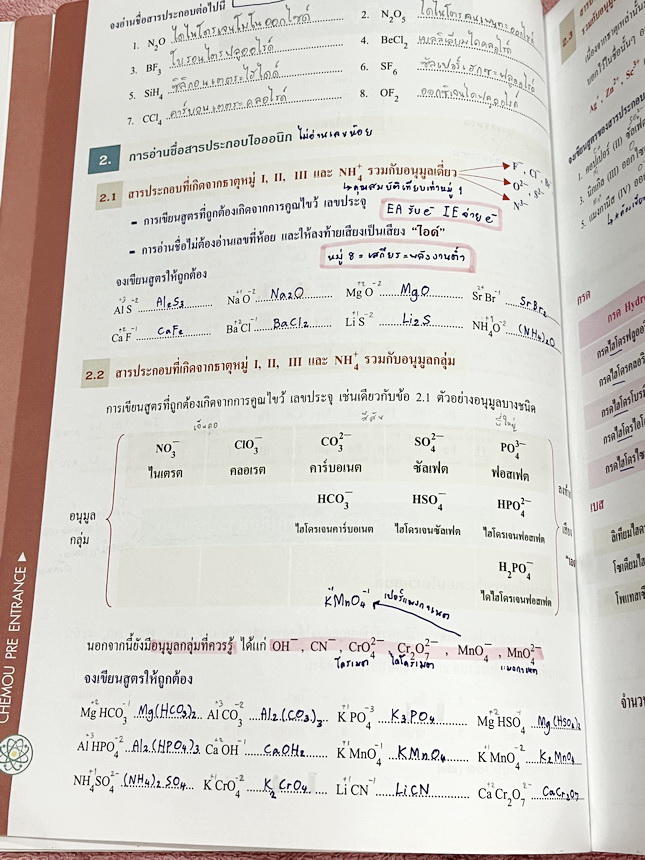 ►หนังสือเคมี อ.อุ๊◄ หนังสือกวดวิชาเคมี อ.อุ๊ อุไรวรรณ ศิวะกุล Pre-Entrance เคมีปรับพื้นฐานก่อน Entrance มีสรุปเนื้อหา โจทย์แบบทดสอบ จดครบเกือบทั้งเล่ม จดละเอียด มีจดเทคนิคลัดการทำโจทย์เยอะมาก หนังสือพิมพ์สีสวยงามหนังสือเล่มหนาใหญ่